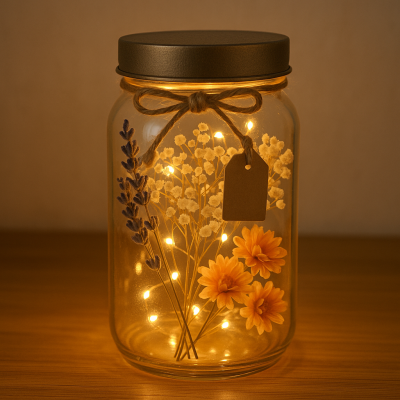 Lọ thủy tinh hoa khô