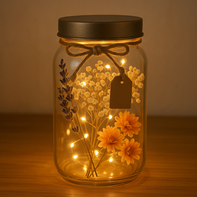 Lọ thủy tinh hoa khô