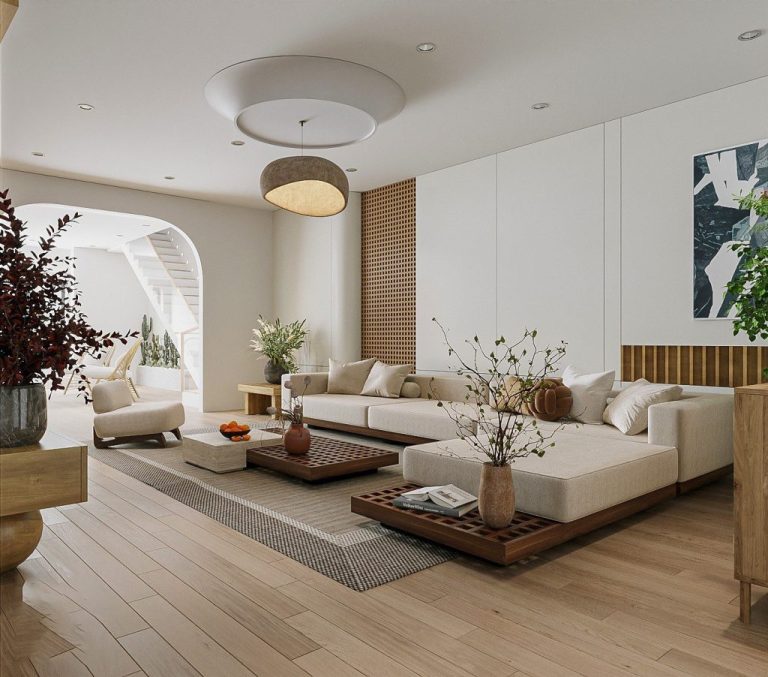 Hoa khô trong không gian sống